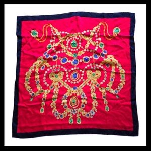 Cartier Silk Scarf The Crown Jewel Collection